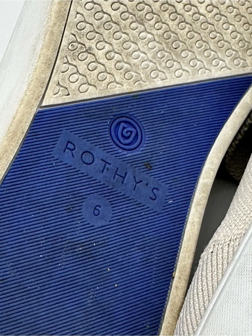 Rothy's The Slip On Sand Knit Fabric Low Top Everyday Sneakers Women’s Size US 6
